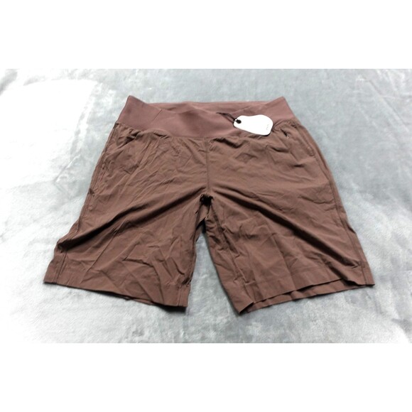 prAna Women's Size Large Carob Brown Koen Flat Front Shorts NWT - Picture 1 of 9
